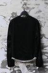 ARCHIVIO J.M.Ribot crew neck single-breasted jacket Handmade AJM-W25/ML-HEI Black